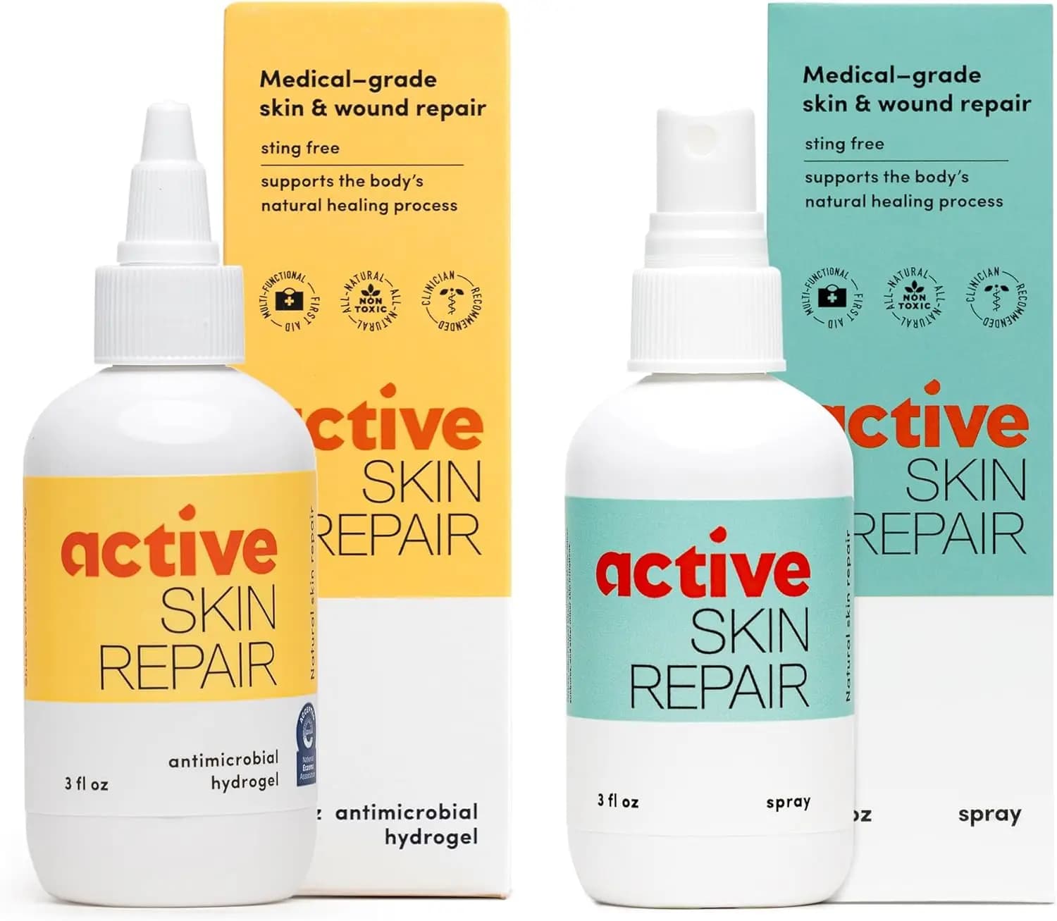 Unguento Naturale Curativo e Spray Antisettico per Tagli, Ferite, Eruzioni Cutanee, Scottature Solari - Combo da 3 oz