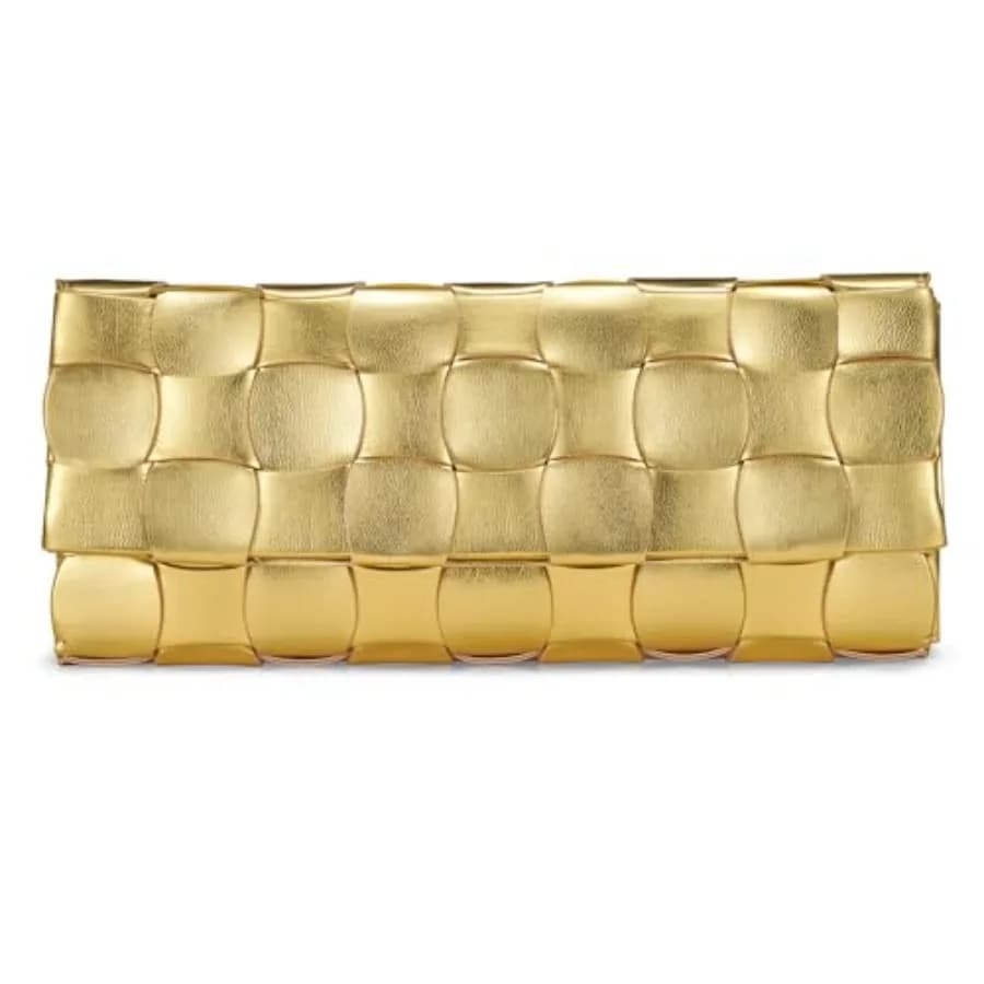 CHUNLI Pochette da Sera Intrecciata per Donne, Borsa a Tracolla in PU per Serate, Eventi Formali, Matrimoni, Feste