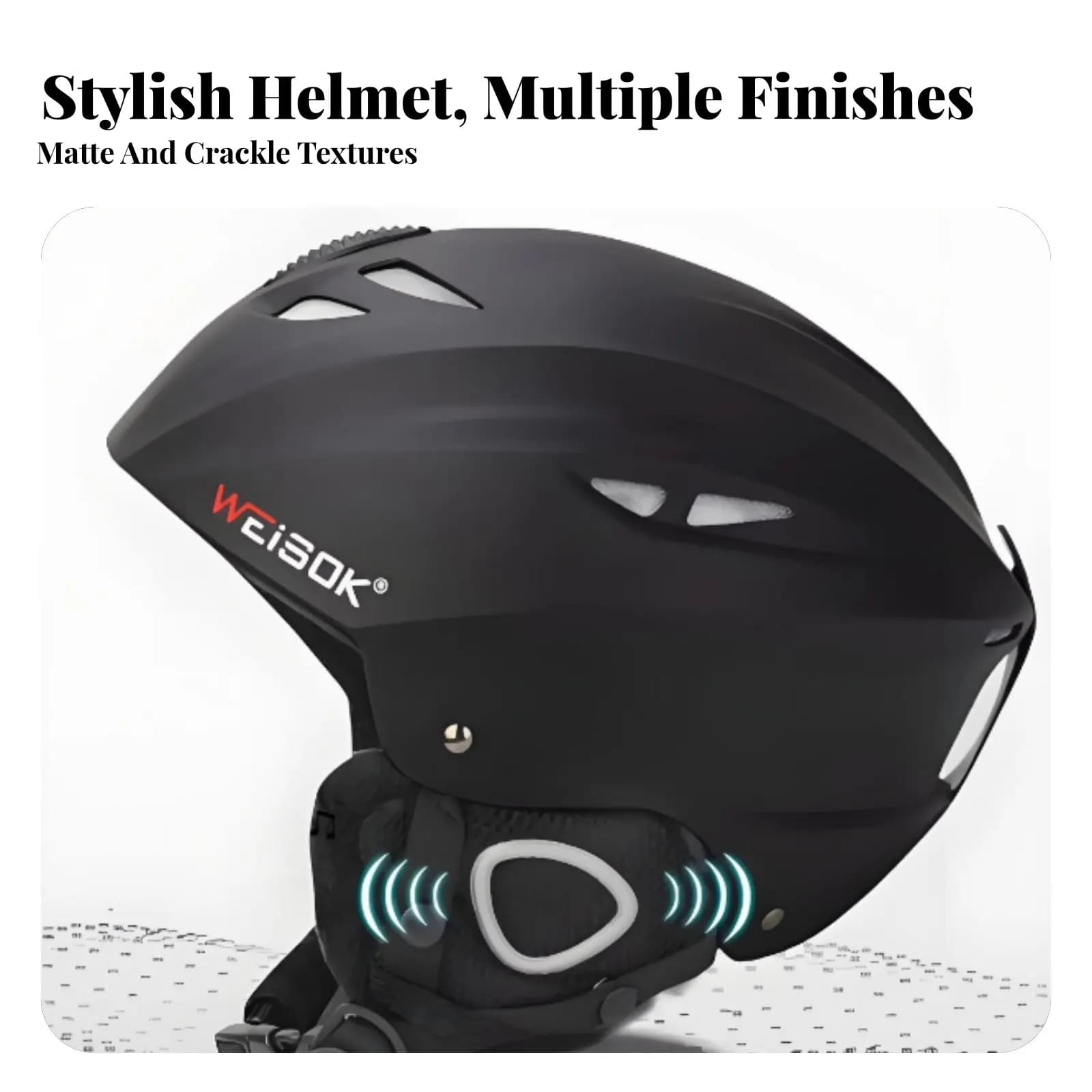 Casco da Sci, Unisex per Esterni, con Occhiali Integrati, per Snowboard e Sci, Finitura Opaca, Attrezzatura Protettiva