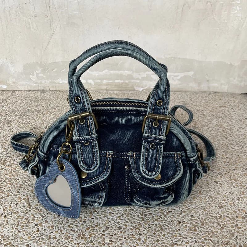 Jeans di design di lusso Borse a tracolla da donna piccole borse a tracolla da donna in denim lavato Borsa e borsette da donna alla moda cartelle blu