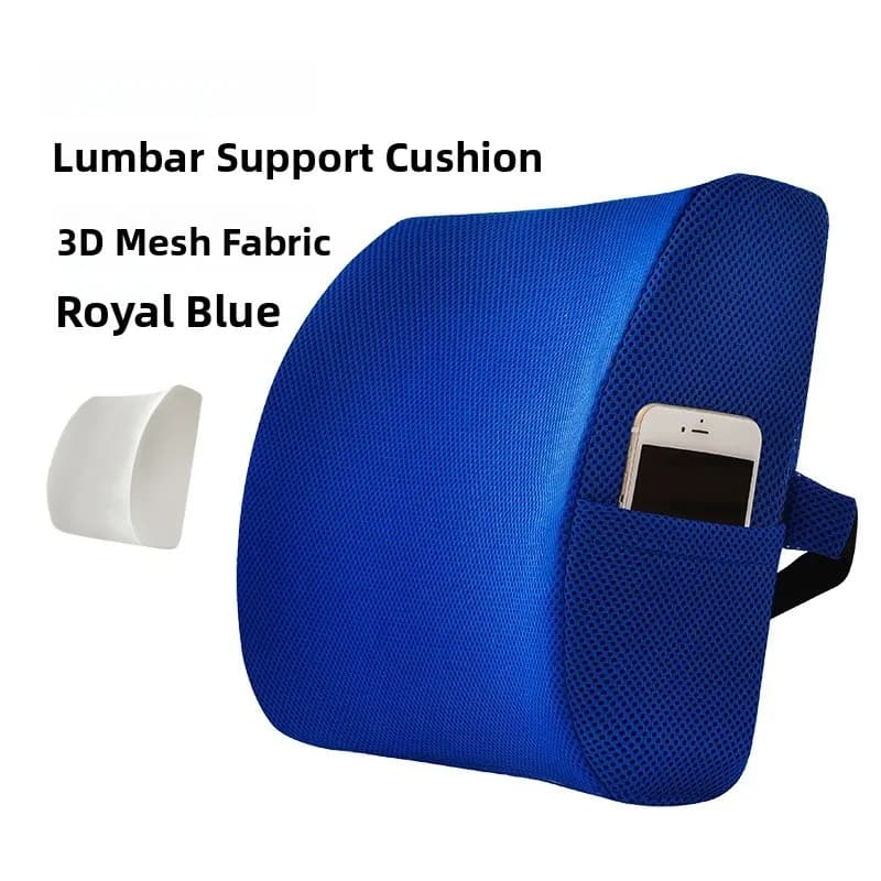 Cuscino Lombare in Memory Foam per Ufficio e Auto, Supporto per Lunghe Sedute, Cuscino Schienale per Donne in Gravidanza, Sollievo dal Dolore