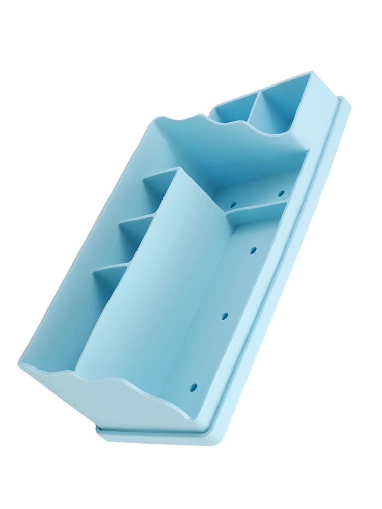 Porta spazzolino in silicone Scatola portaoggetti da appoggio per bagno Vanity Toeletta Scatola portaoggetti Forniture per l'organizzazione della casa