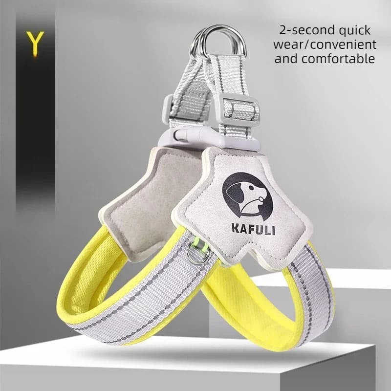 Reflective Breathable Dog Harness Escape Proof No Pull Adjustable Pet Vest Soft Mesh Chest Strap for Small Medium Large Dogs