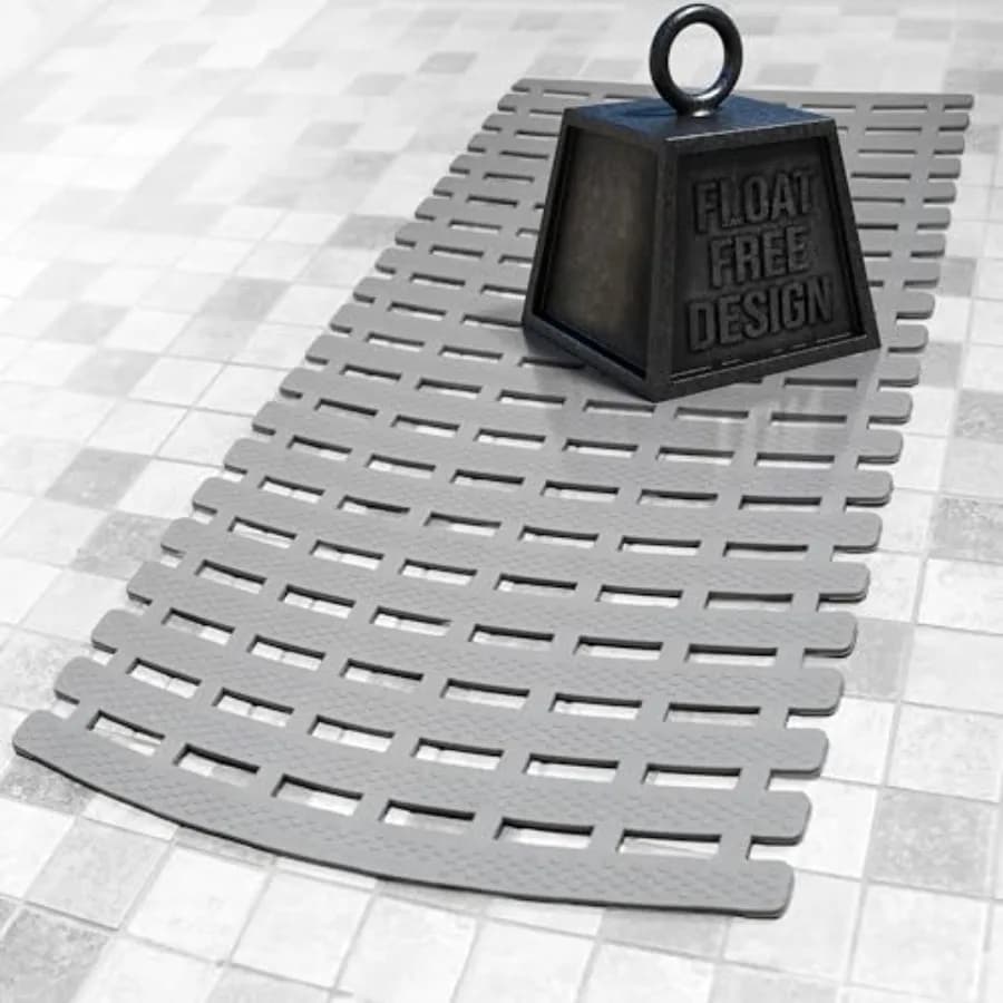 Tappetino da Bagno Antiscivolo Pesante per Superfici Testurizzate di Vasca e Doccia, Antiscivolo Brevettato per la Sicurezza nella Vasca Senza Ventose
