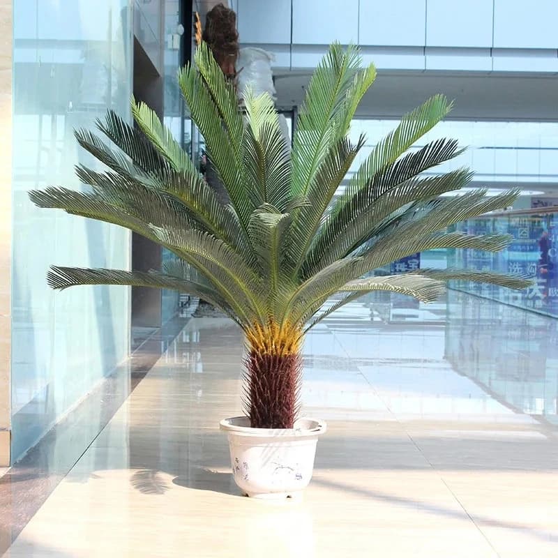 Artificial pot plant with ciprane tree, interior and exterior floor decoration, green plant decoration, courtyard