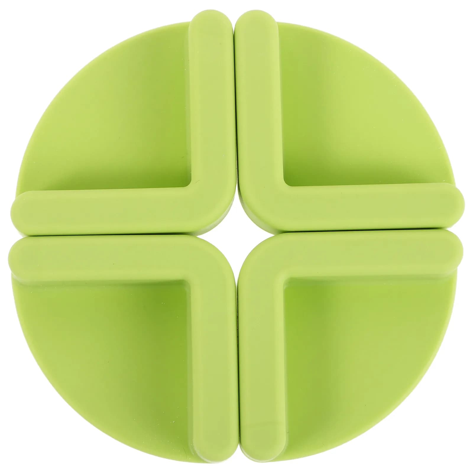 4Pcs Non-Slip Silicone Cutting Board Pads Anti-Skid Stabilizer Feet for Wood Chopping Mat Light Green Silicone Mats for Worktops