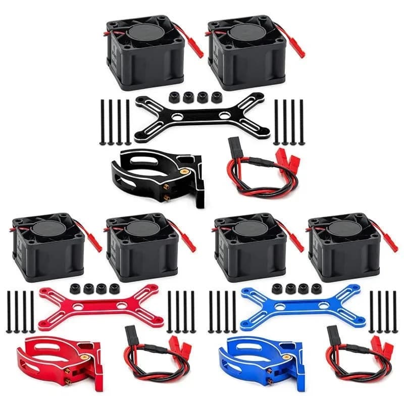 RC Auto In Metallo Doppia Ventola Di Raffreddamento 4985 1717 Dissipatore di Calore Del Motore per 1/5 Traxxas X-Maxx 6S 8S Arrma KRATON Outcast RC Auto Parti di Aggiornamento