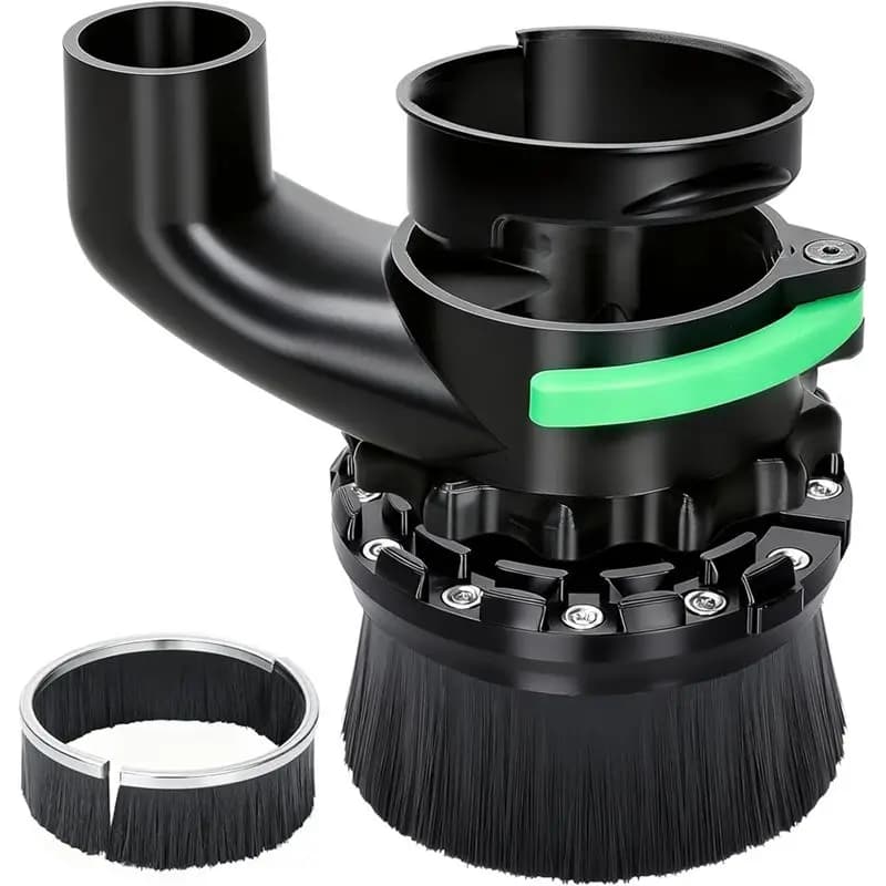 Happy New- Copripolvere compatibile con diametro 65 mm e 69 mm per macchina CNC, lunghezze delle spazzole doppie, diametro del tubo 38 mm (1,5 pollici)