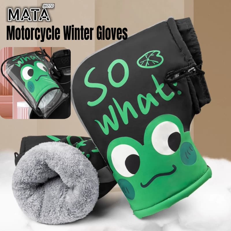 HOT 1 paio di guanti invernali per moto manicotti per manubrio protettivi per moto scooter spesso impugnatura calda manicotto per manubrio antipioggia