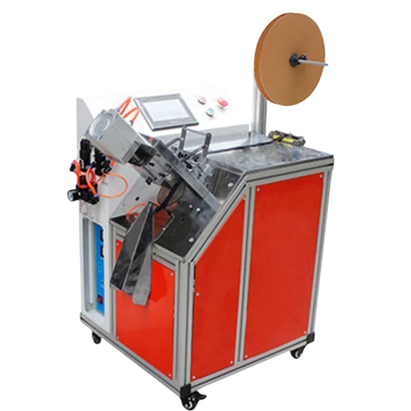 Automatic Ultrasonic Rotary Knife Cutting Machine for Fishtail Bow Dovetail Ribbon Gift Jewelry Belt Bevel Cutting Machine