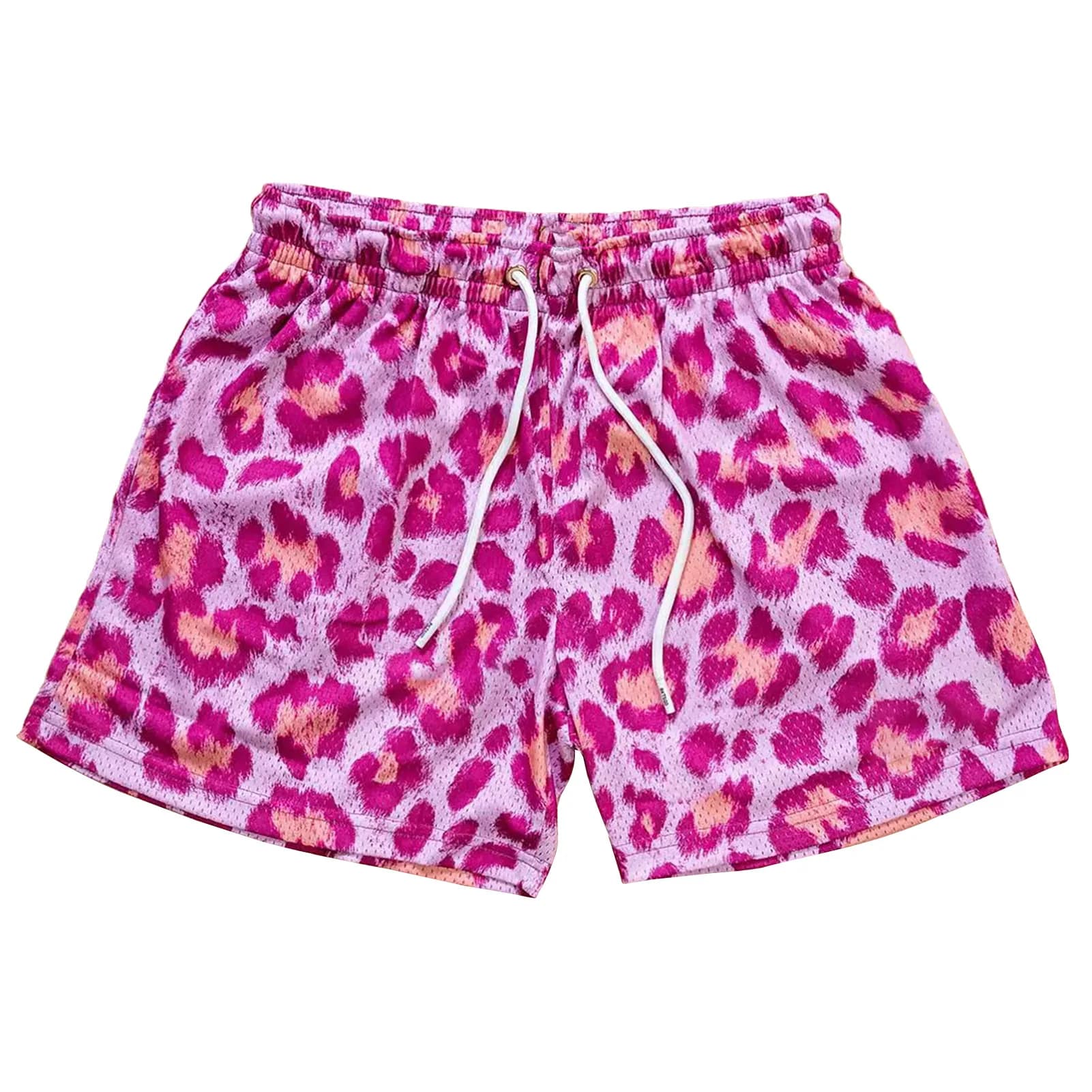 Pantaloncini da uomo estivi pantaloni da spiaggia con stampa leopardata pantaloncini da palestra floreali classici da uomo pantaloncini sportivi pantaloncini da basket