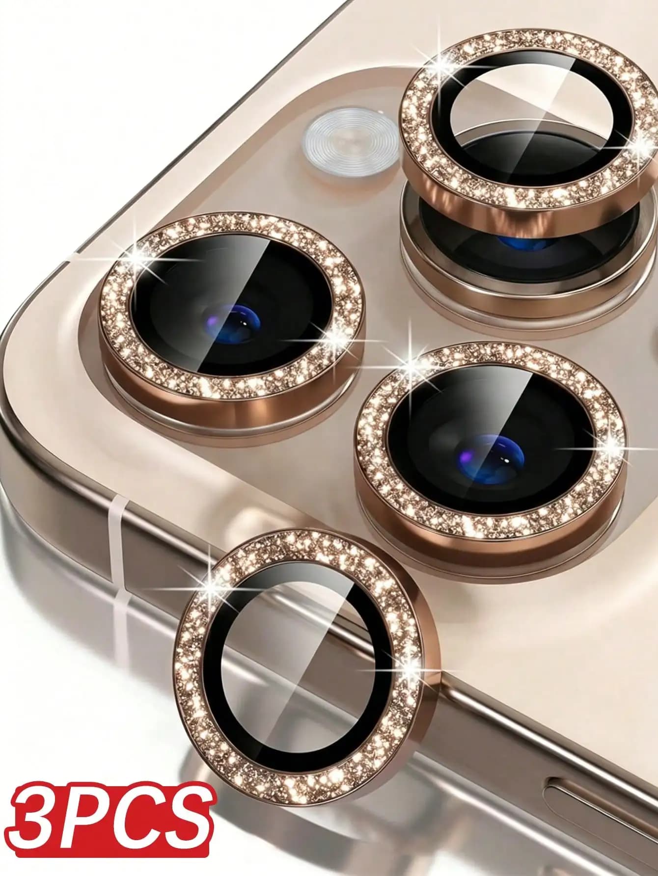 3pcs 9H Tempered Glass Camera Lens Protector Compatible With Apple 17/17Pro/17Promax/16 Pro/16 Pro Max, Phone Accessories,