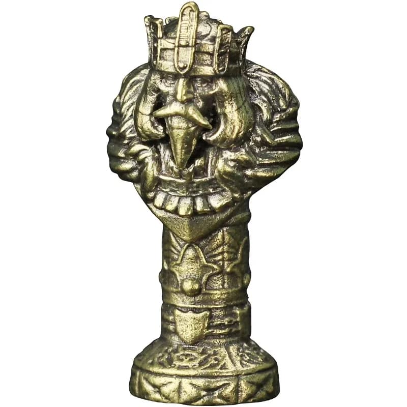 Solid Brass Copper Human Goblin Chess Pieces Set Luxury Fantasy Soldier Figurines Desktop Decor Collectible Board Game