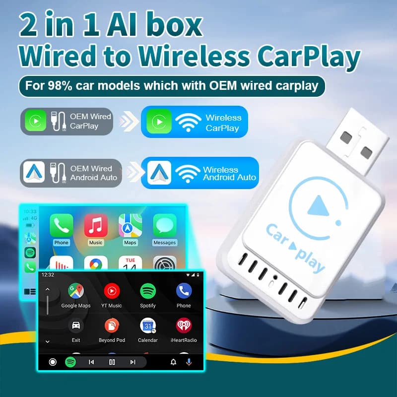 Box Smart Wireless Carplay USB Plug & Play Online