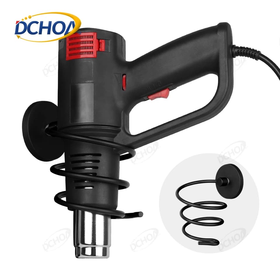 DCHOA Nuovo supporto magnetico per pistola termica Staffa di supporto per pellicola in vinile in fibra di carbonio Strumenti per tinta per finestre Pellicola per avvolgimento in vinile per auto