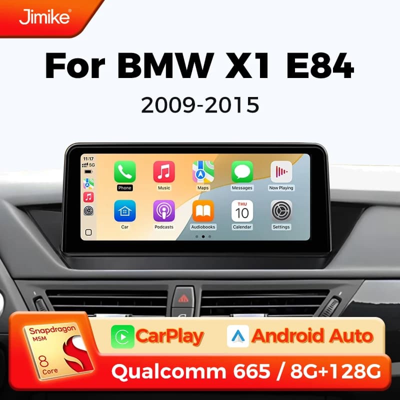Android 14 Wireless apple Carplay Auto autoradio schermo di navigazione GPS da 10.25 pollici per BMW X1 E84 lettore multimediale Bluetooth