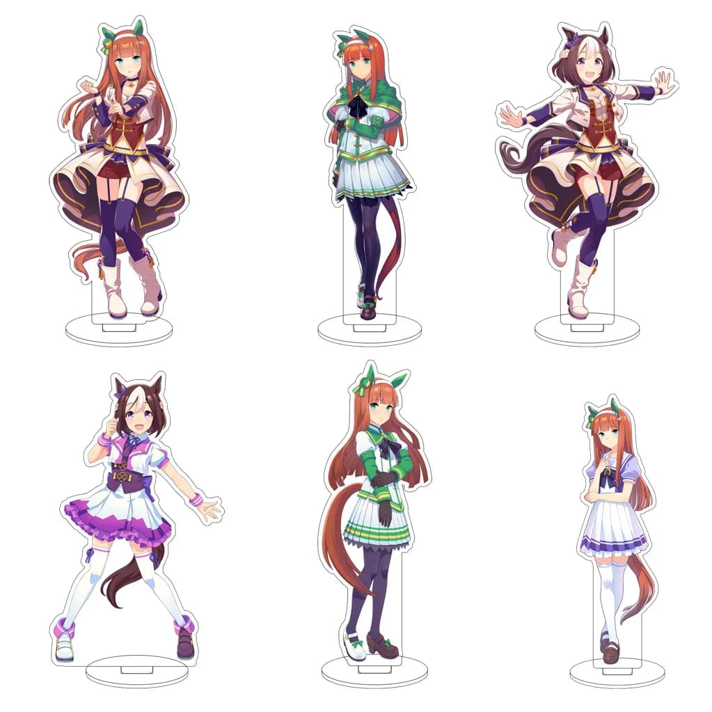 16CM Anime Uma Musume: Pretty Derby Kitasan Black Satono Diamond ‌Special Week Cos Acrylic Figure Stand Ornaments Gifts