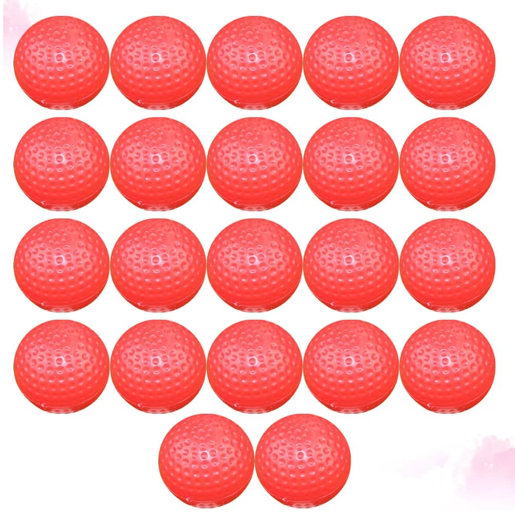 22 Palline da Golf per Allenamento, Leggere e Non Porose, per Pratica Indoor, Sicure, Flessibili, con Nucleo ad Alta Elasticità per Principianti