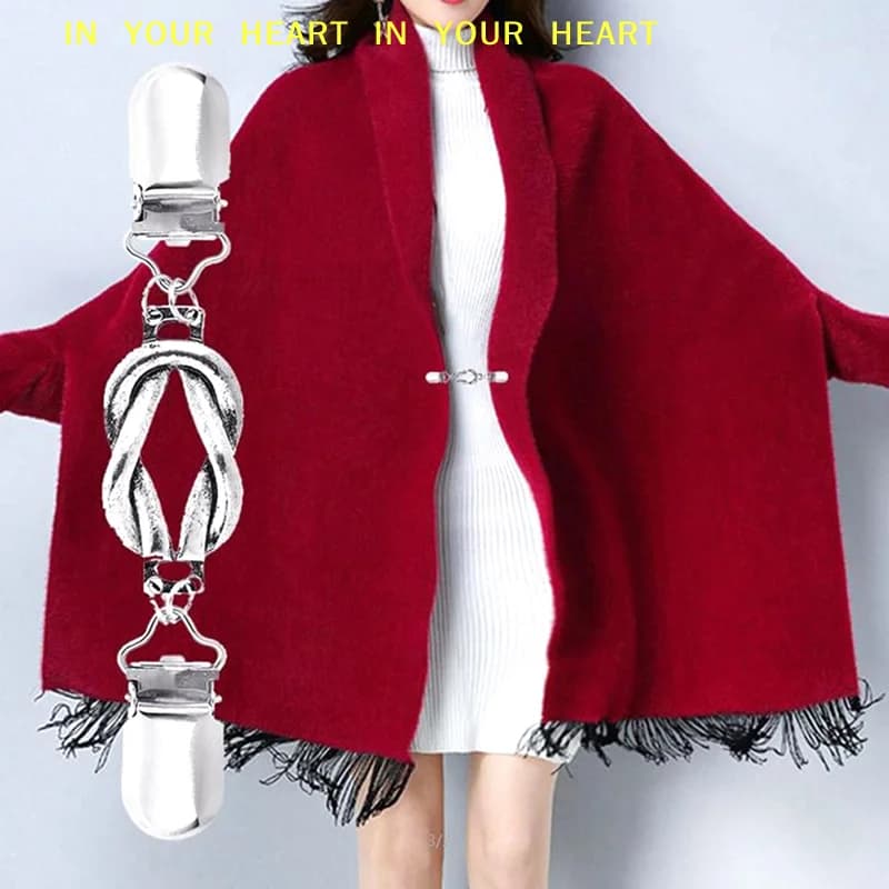 Sweater Pin Brooch Clothing Decor Jewelry Creative High-end Cardigan Scarf Collar Buckle Sweater Cardigan Clip Duck-mouth Clip