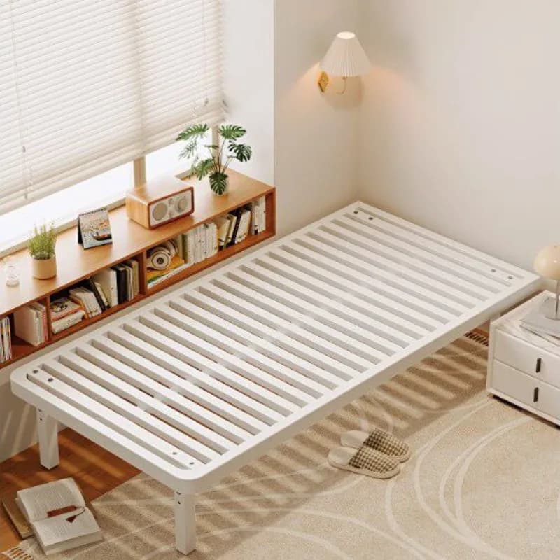 Letto in ferro battuto con telaio in acciaio al carbonio, pannello laterale allargabile senza sponda, sospensione silenziosa regolabile