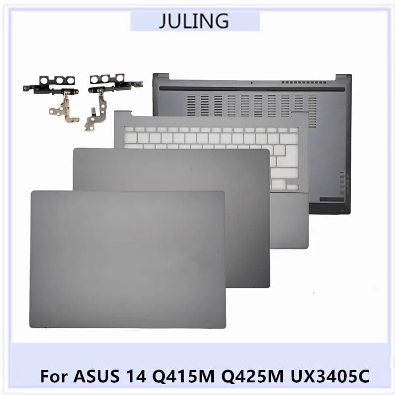 Per ASUS Q415M Q425M UX3405C LCD Del Computer Portatile Della Copertura Posteriore/Palmrest Telaio Della Tastiera/Custodia Della Copertura Inferiore/Calze