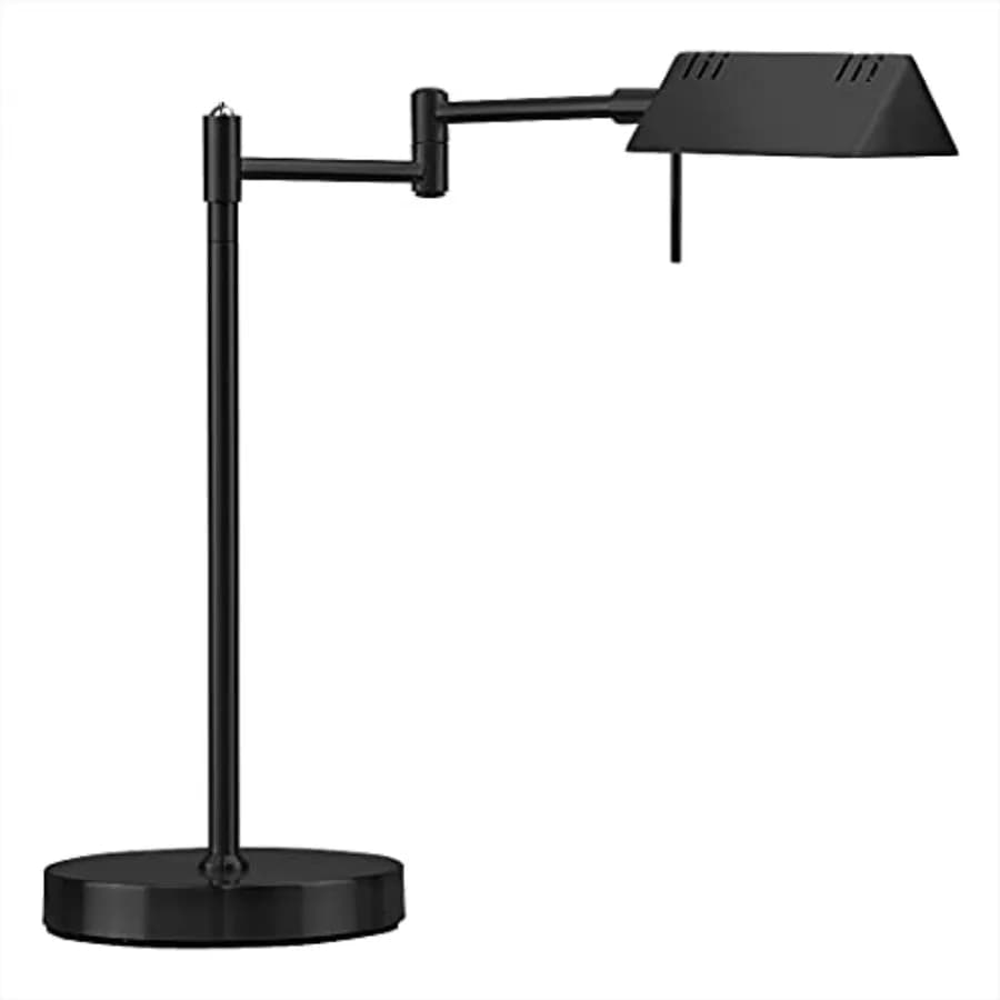 Lampada da Tavolo LED per Farmacia, Dimmerabile a Gamma Completa, LED 12W, Bracci Orientabili a 360 Gradi, Lampada da Scrivania, Lettura, Artigianato, Lavoro, Testata ETL