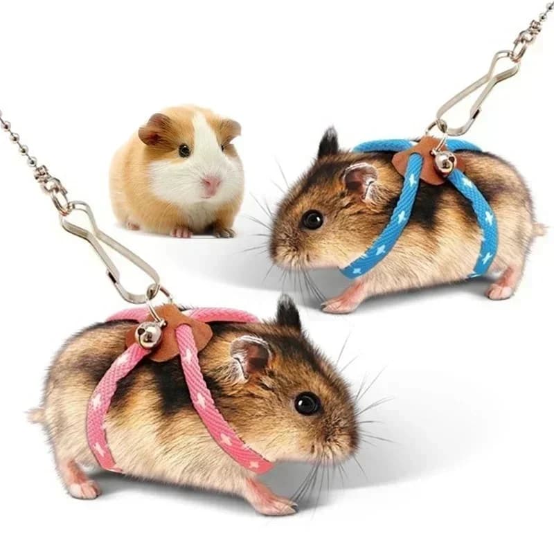 Pet Adjustable Soft Harness Leash Bird Parrot Hamster Ferrets Rat Pet Pig Leashs Pet Anti Loss Leashs To Avoid Running Around