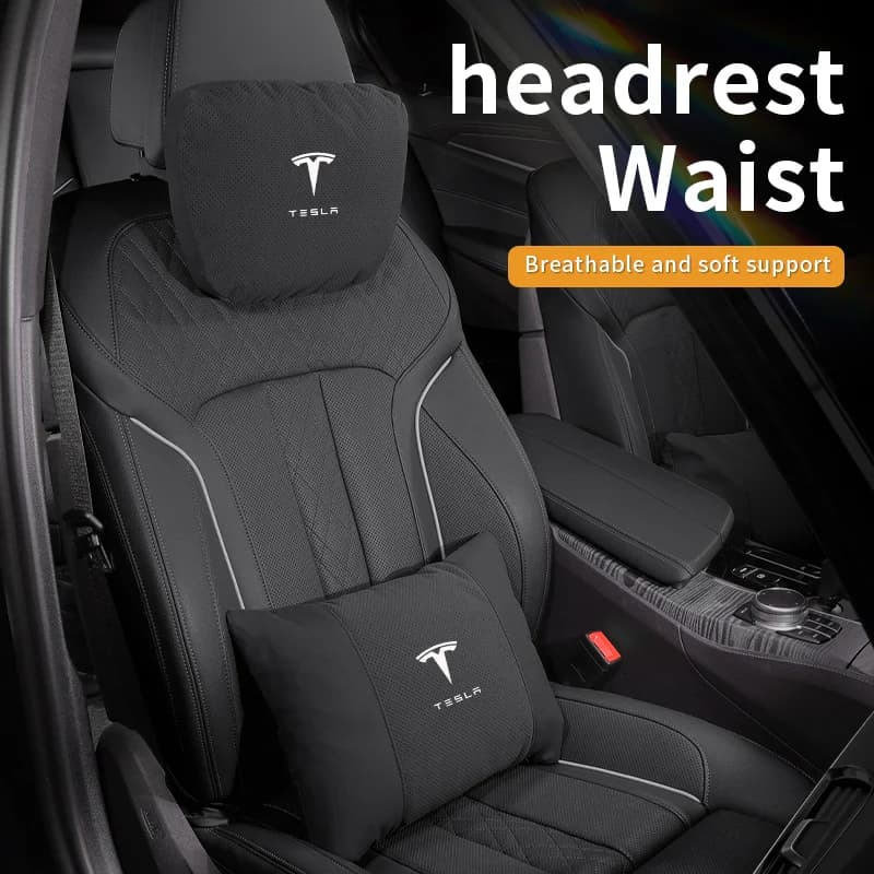 Poggiatesta per auto Supporto per il collo Cuscino lombare Cuscino per il collo per Tesla Modello 3 Modello Y Modello S Modello X Accessori interni auto