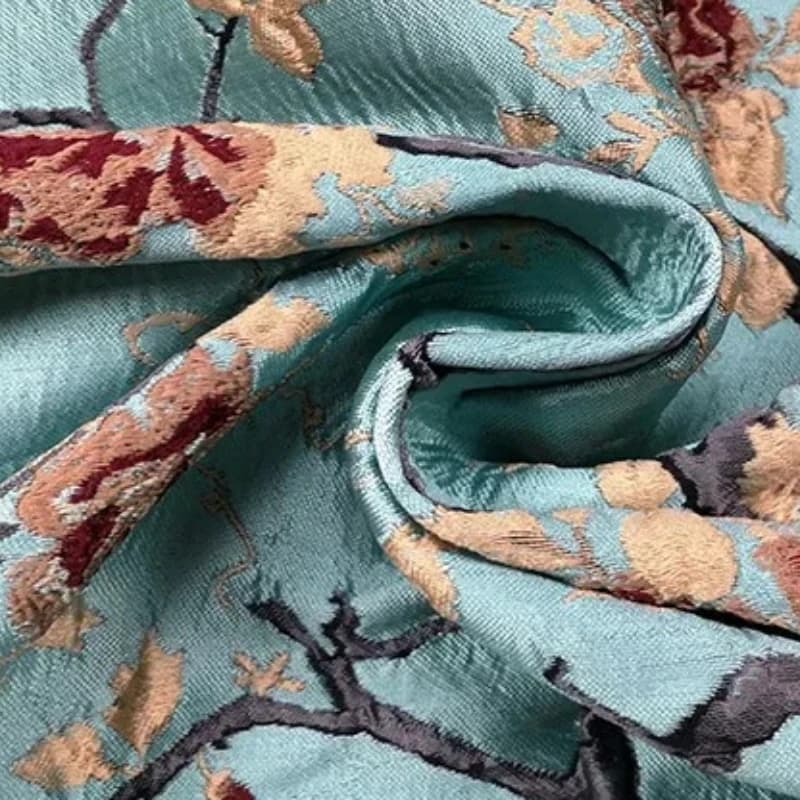 Jacquard Brocade Fabric Chinese Style Embossed Autumn and Winter Thick Windbreaker Fabrics Diy Sewing Wholesale Cloth by Meter