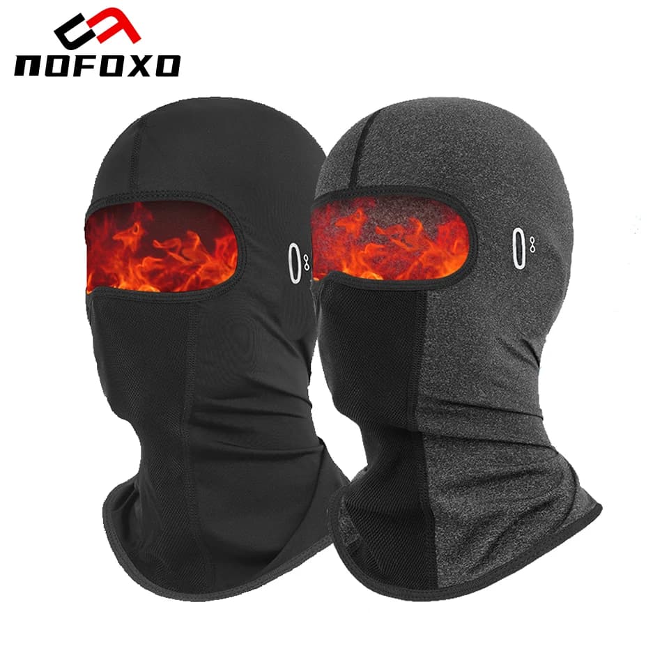 NOFOXO Winter Balaclava All Face Mask Windproof Thermal Fleece Neck Cover Outdoor Hiking Riding Cycling Headwear Scarves Unisex