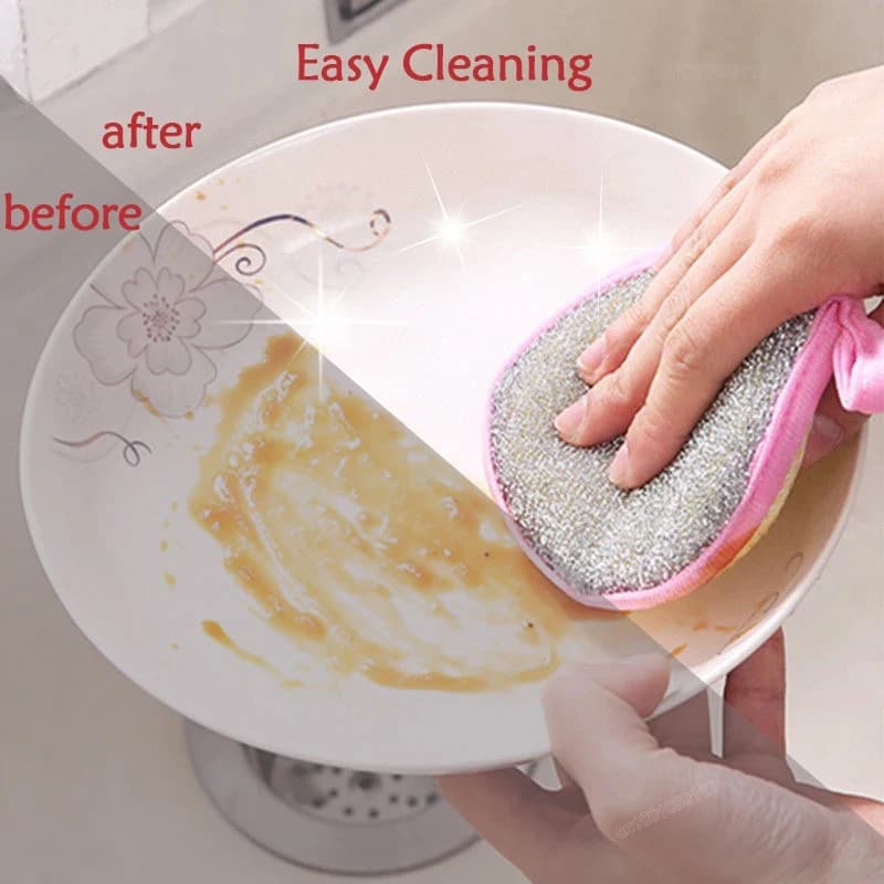 5/10/20 Sponge parts Double-sided washbasins, Flat wash brushes, Pots and pans sponges, Domestic Cleaning Tools and Kitchen