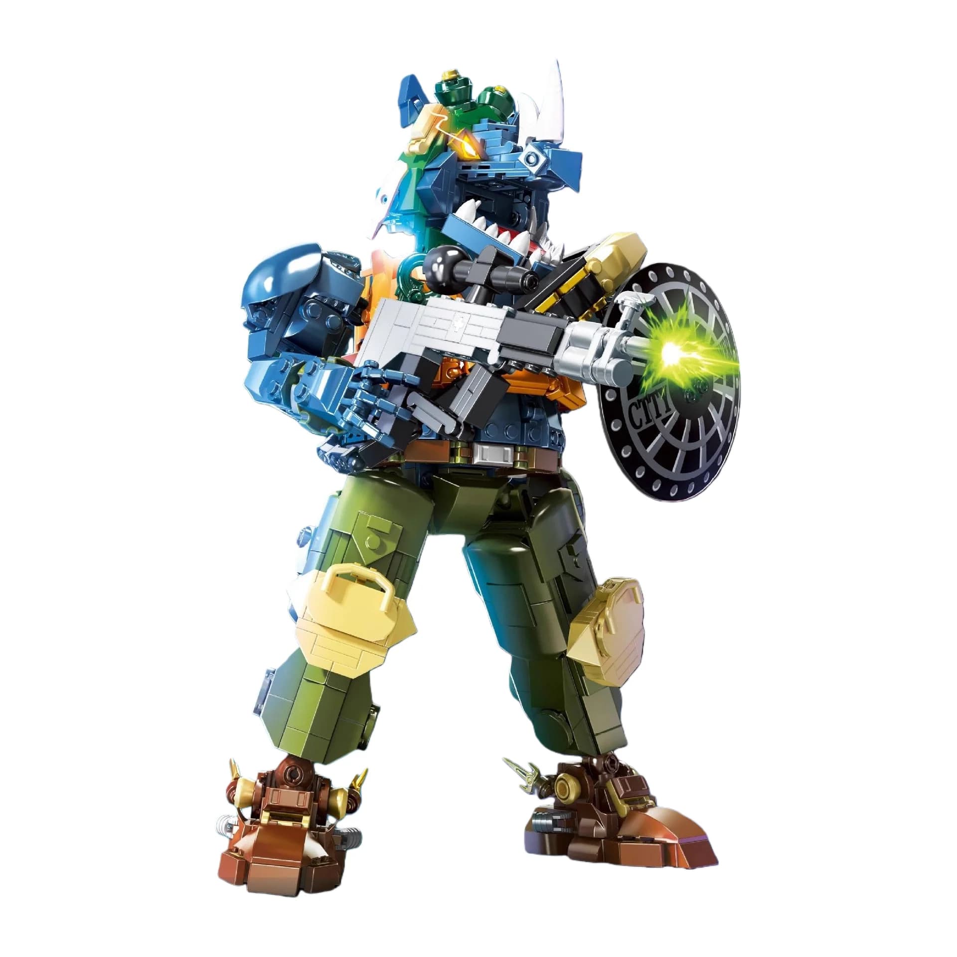 Blocchi da costruzione Rhino Warrior, modello da collezione, squisito per decorazioni domestiche e per il gioco, squisito oggetto da esposizione, regali di compleanno per bambini