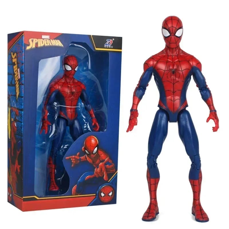 Cartoon Marvels Action Figure SpiderMan IronMan Captain America Thor Superhero Desktop Ornament Scale Model Gift