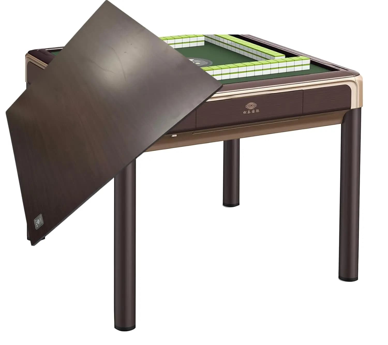 USA MJ TABLE 44 mm X-Large Tiles Automatic Mahjong 4 Legs Dining / Game Table, Chinese Style, Comes 2 Sets of, Customized