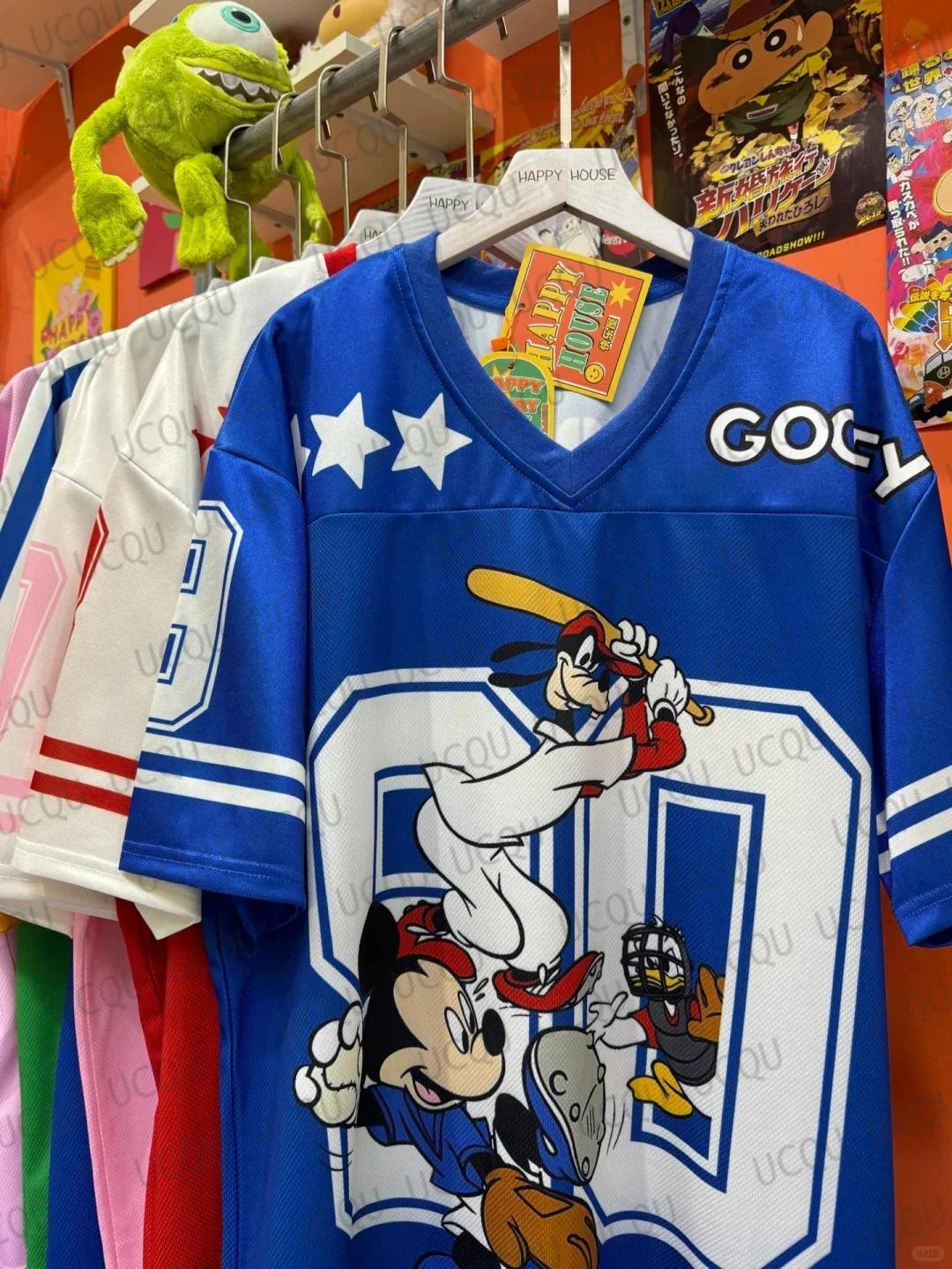 26 Nuovo Topolino e Paperino 3D Maglietta Cartoon Abbigliamento sportivo Donna Uomo Scollo a V Allentato Casual Leggero Traspirante Genitore Bambino Tee