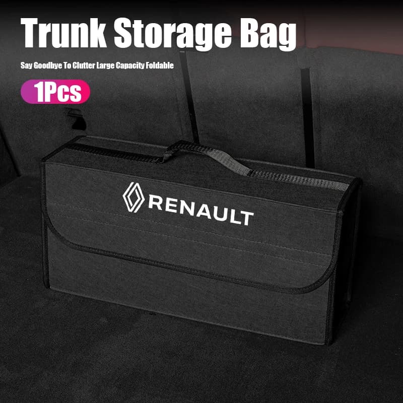 Scatola portaoggetti per bagagliaio auto, organizer per attrezzi per Renault Clio Sandero Captur Megane R5 4 E-tech Scenic Austral Rafale Symbioz QM6