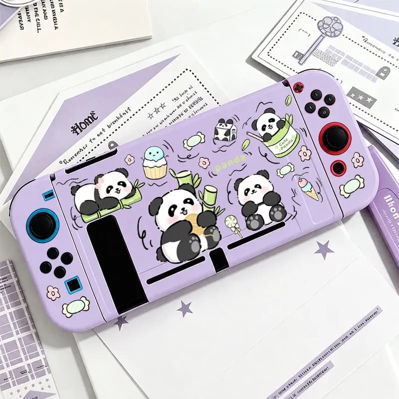 Anti-Falling Soft Shell Cover for Nintendo Switch NS Game Console Anti-Scratch Shell Protector TPU Split Protective Case