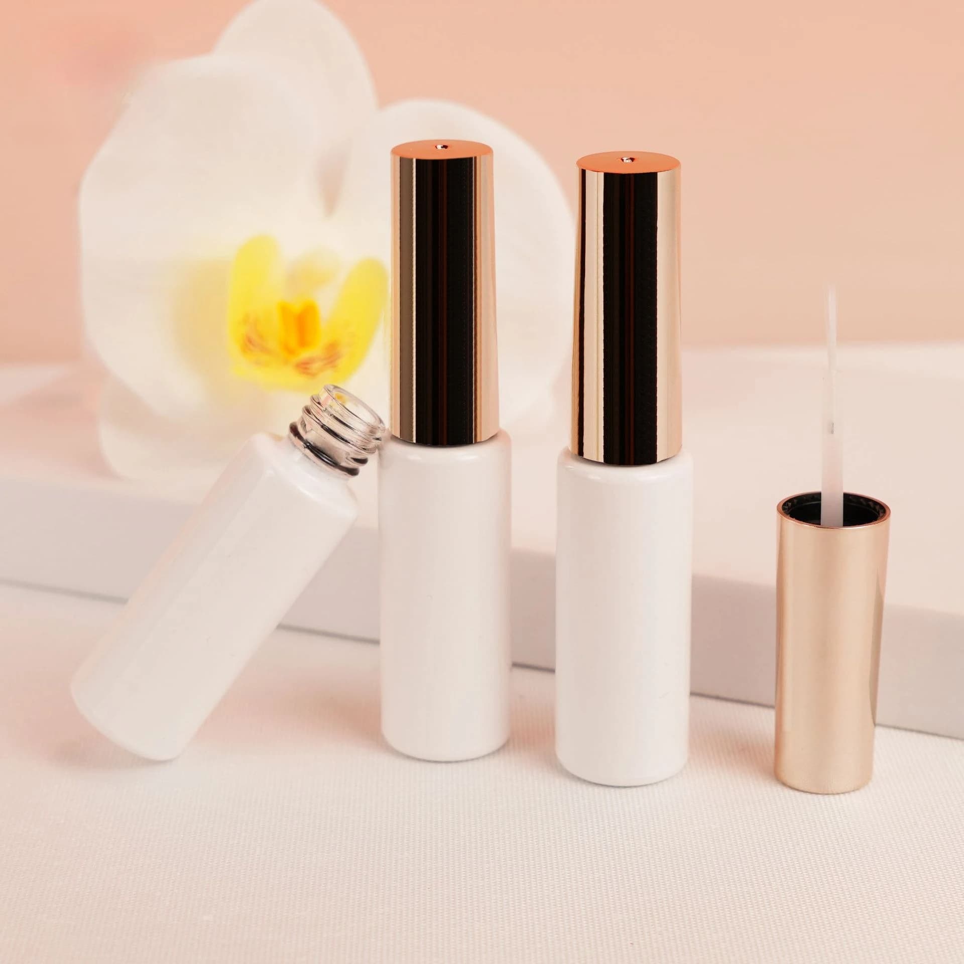 10 Pezzi Bottiglie Vuote in Vetro da 8ml per Smalto, Contenitori per Colla per Unghie, Bottiglie in Vetro Bianco per Olio per Unghie, Vendita all'Ingrosso