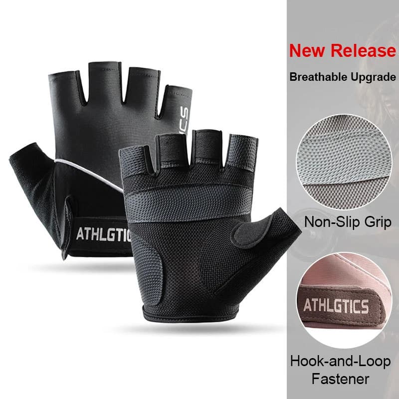 Gym Gloves for Men and Women, Summer Gloves for Fishing and Cycling, Mid-Size, Breathable, Anti-slip, for Fitness and Fitness
