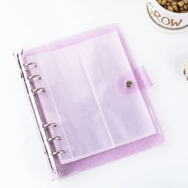A6 Glitter photoward Binder 100 foto per 2x6 pollici Photo Strips segnalibro Photo Booth Frame Album Idole card Organizer