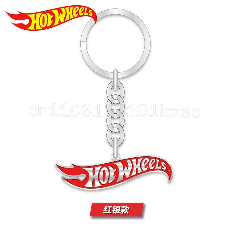 Portachiavi in metallo con logo Hot Wheels, Mattel, da collezione, accessorio per auto e zaino