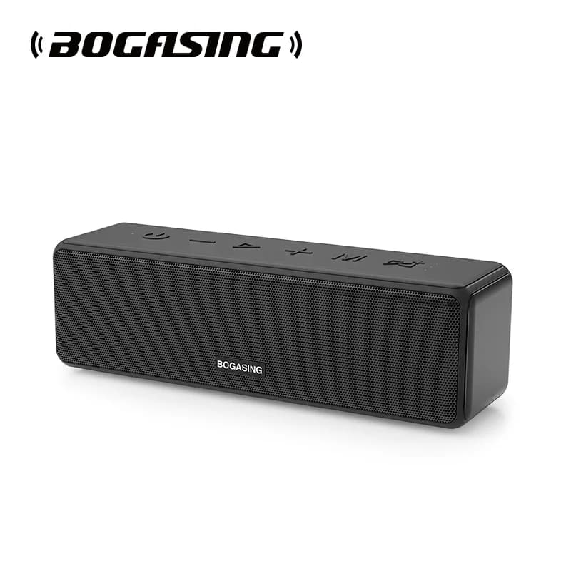 BOGASING M8 Altoparlante Bluetooth wireless da 30 W con audio surround HD, altoparlante Bluetooth 5.0, altoparlante portatile impermeabile IPX7 con microfono