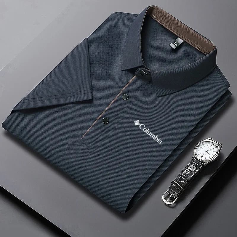 Polo da Uomo di Lusso Personalizzata Estiva a Maniche Corte, Top Casual Elegante e Confortevole per il Golf, Maglietta Polo Stampata di Marca alla Moda