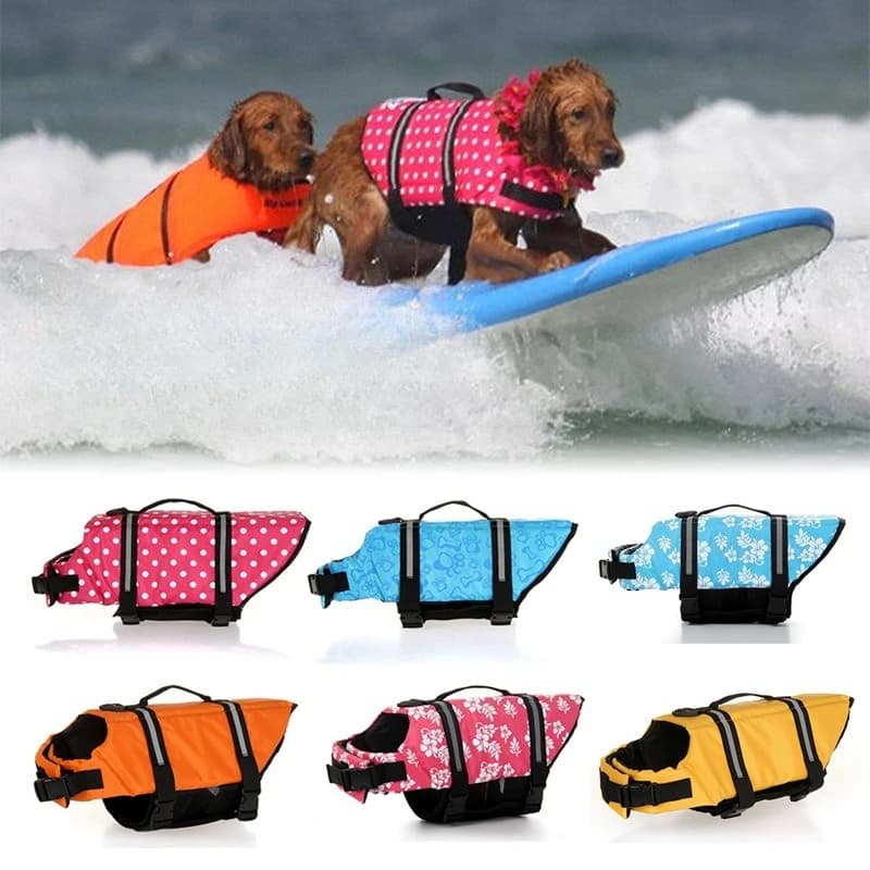 Abbigliamento Estivo per Animali Domestici, Comodo Giubbotto Salvagente per Cani, Gilet di Sicurezza per Cani, Giubbotto da Nuoto per Cani