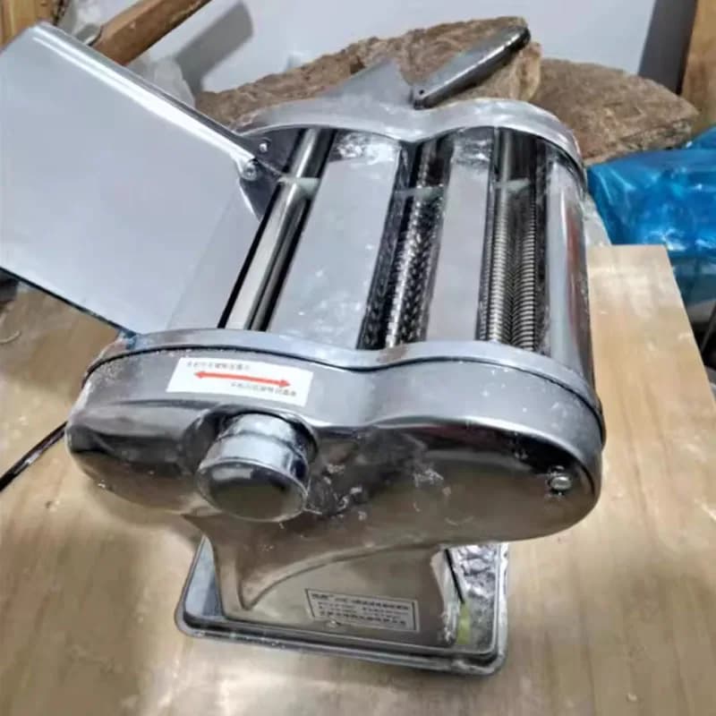 Macchina Elettrica per Fare la Pasta in Acciaio Inox, Tagliatrice e Pressa per Noodle, Affettatrice per Impasto