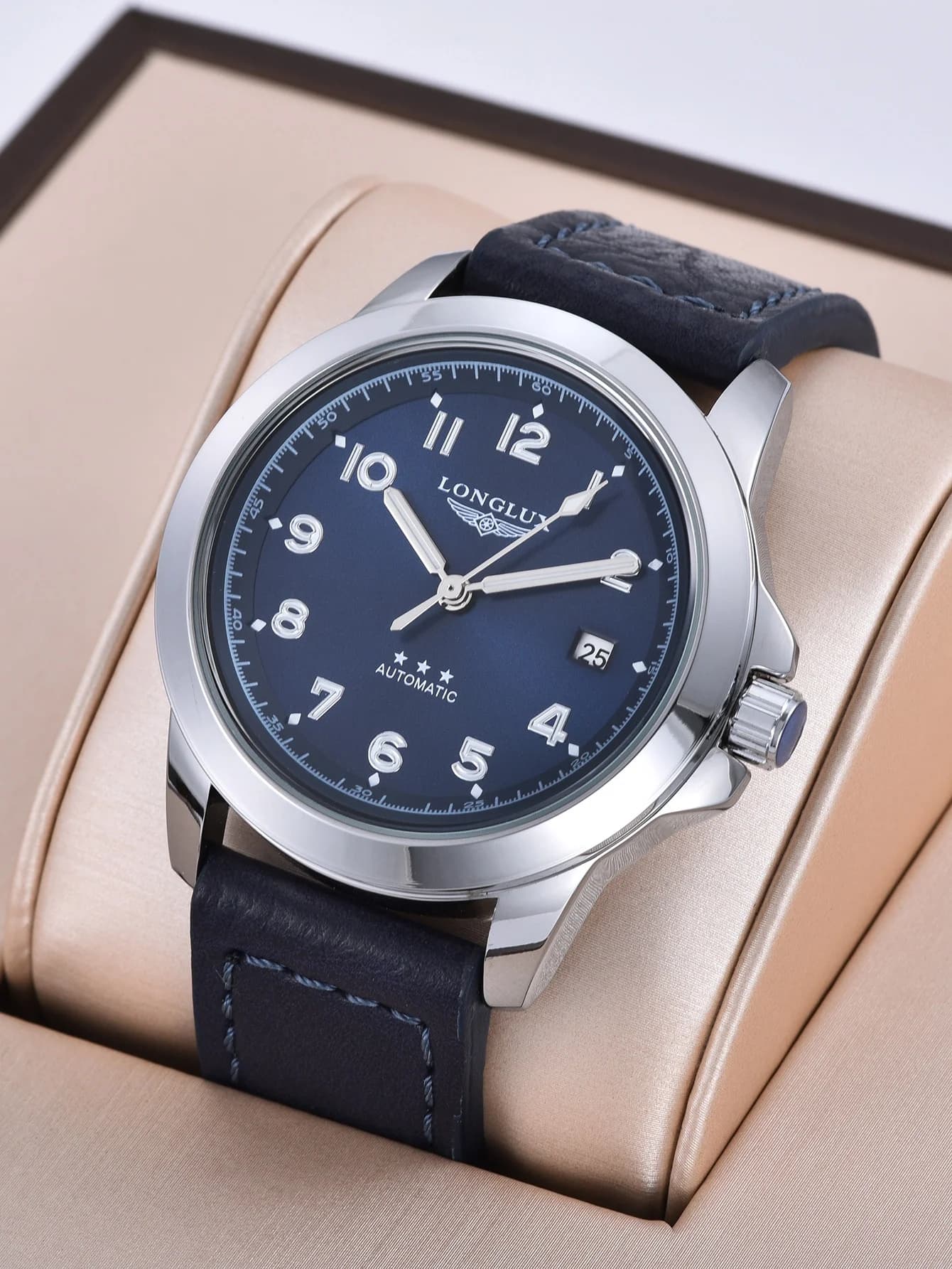 Orologio automatico da uomo, orologio meccanico classico da pilota, da uomo d'affari, militare, vintage, con data, in pelle, impermeabile, luminoso, regalo per te