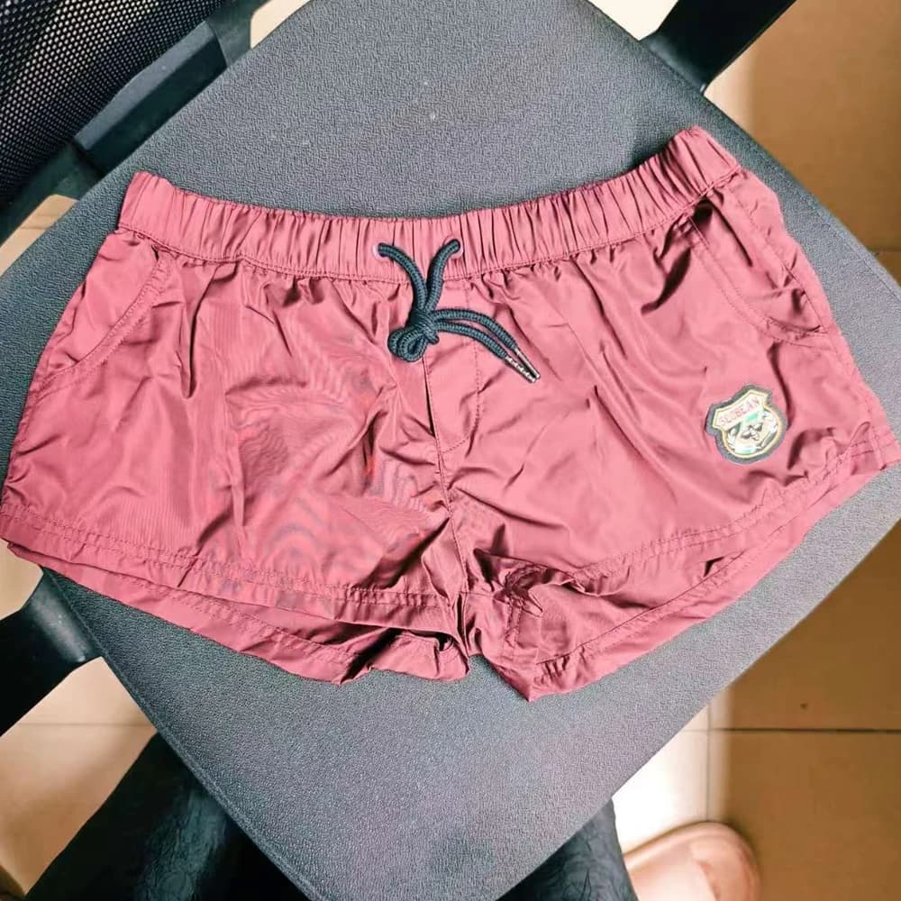 2026Low-rise sports super shorts men's summer quick-drying loose beach belt lined fitness running two-point pants 10601