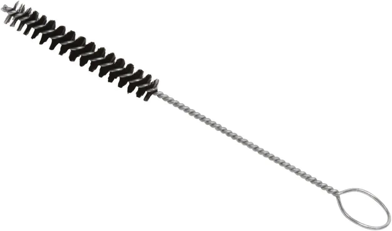 Spazzola per tubi in nylon con manico a filo metallico, 8-1/2 x 1/2 pollici per la pulizia