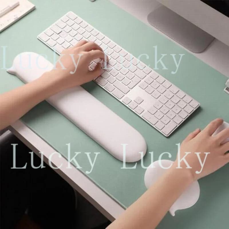 Cuscino poggiapolsi in silicone per tastiera e mouse, supporto per PC De J8P3