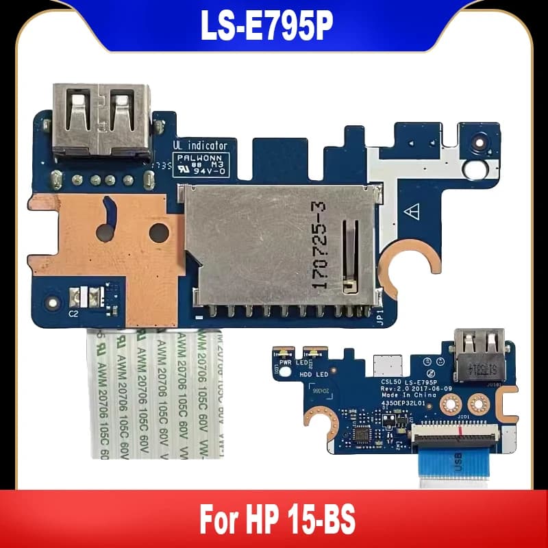Original LS-E795P for USB card reader for Laptop series HP 15-BS with CSL50 muslimhigh Quality cable